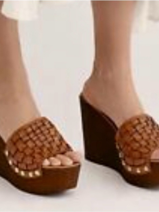Free People Shoes - NWOB Free People Woven Leather Platform Sandals